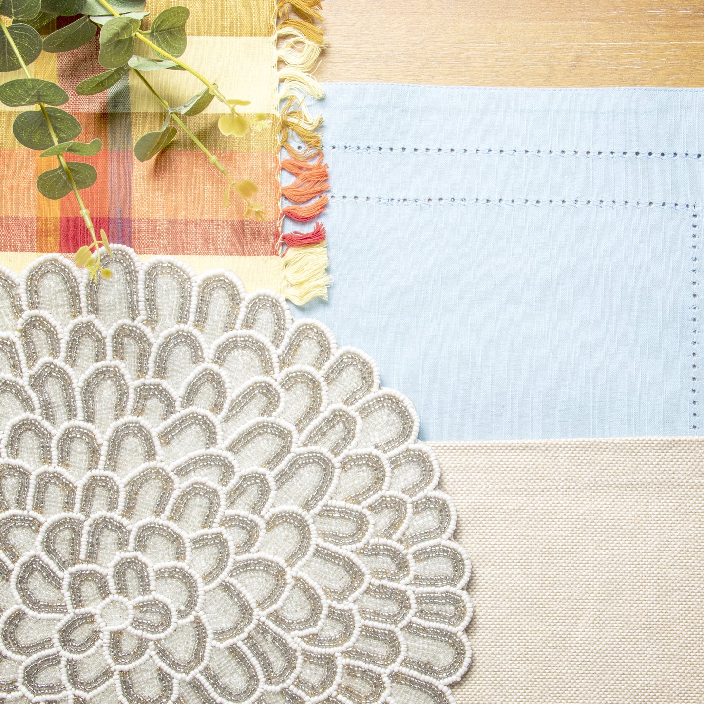 Pier 1 Hemstitch Cotton Placemats