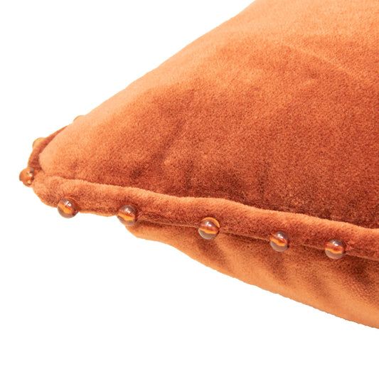 Pier 1 Rust Velvet Lumbar Pillow