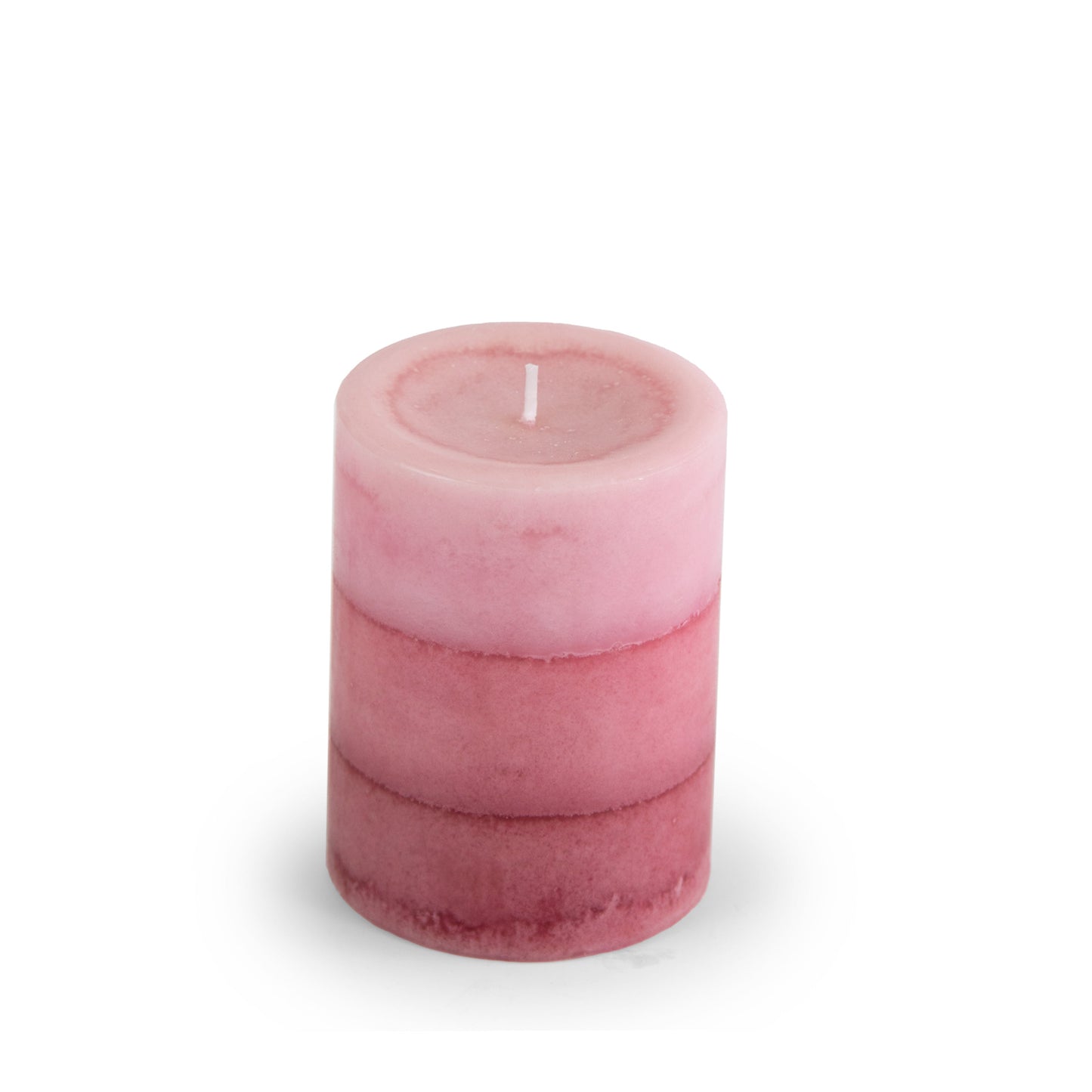 Pier 1 Pink Champagne 3x4 Layered Pillar Candle