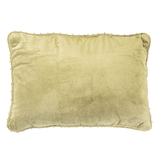 Pier 1 Green Velvet Lumbar Pillow